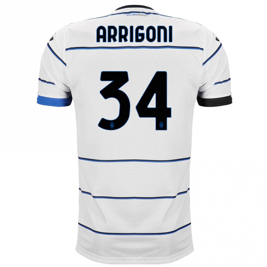 キッズフットボールマティア・アリゴーニ#34白アウェイシャツ2023/24ジャージーユニフォーム