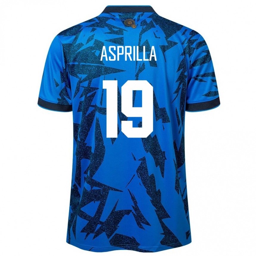 キッズフットボールエルサルバドルJair Asprilla#19青ホームシャツ24-26ジャージーユニフォーム