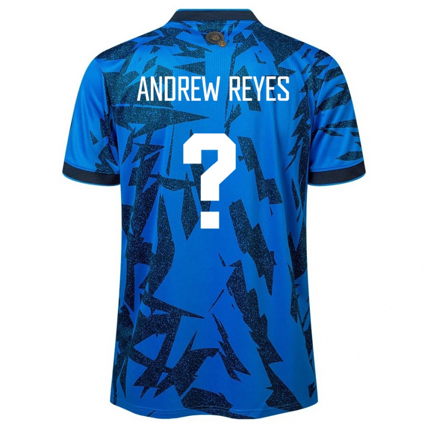 キッズフットボールエルサルバドルAndrew Reyes#0青ホームシャツ24-26ジャージーユニフォーム