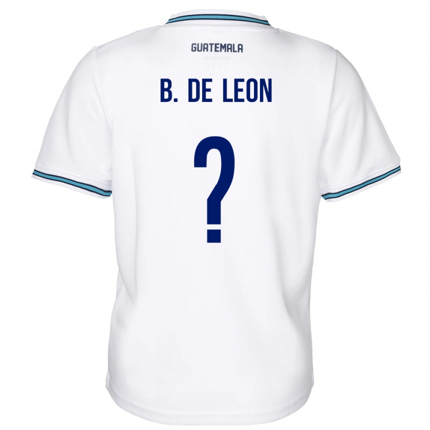 キッズフットボールグアテマラBrandon De Leon#0白ホームシャツ24-26ジャージーユニフォーム