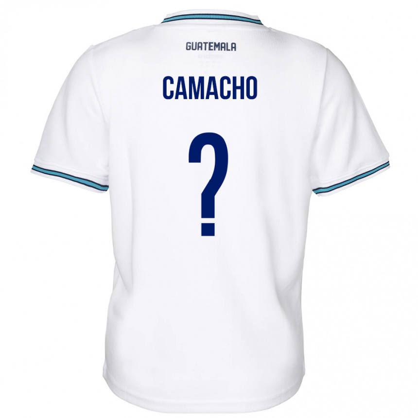 キッズフットボールグアテマラSamuel Camacho#0白ホームシャツ24-26ジャージーユニフォーム