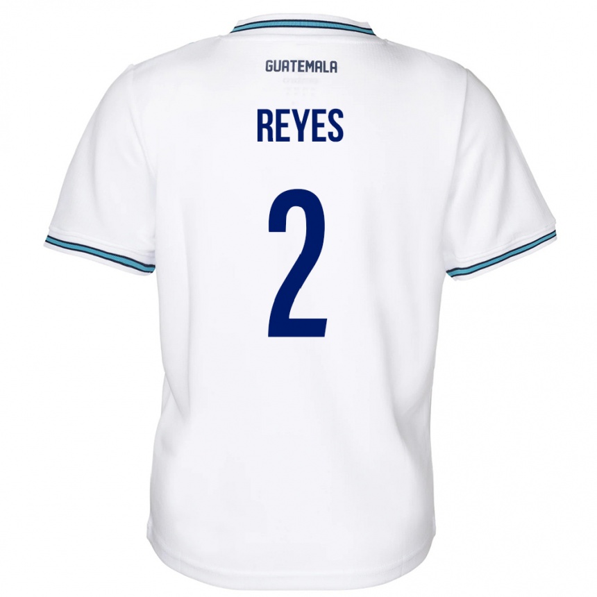 キッズフットボールグアテマラサマンサ・レイズ#2白ホームシャツ24-26ジャージーユニフォーム