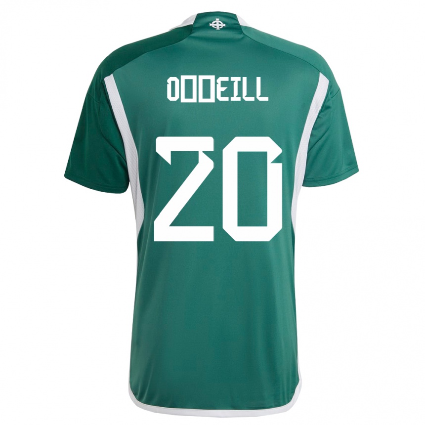 キッズフットボール北アイルランドCeadach O’neill#20緑ホームシャツ24-26ジャージーユニフォーム