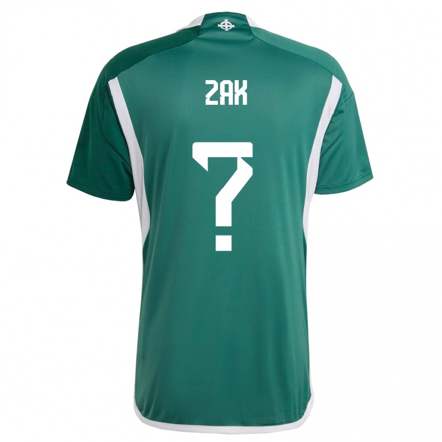 キッズフットボール北アイルランドザック・ロビンソン#0緑ホームシャツ24-26ジャージーユニフォーム