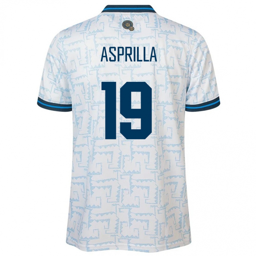 キッズフットボールエルサルバドルJair Asprilla#19白アウェイシャツ24-26ジャージーユニフォーム