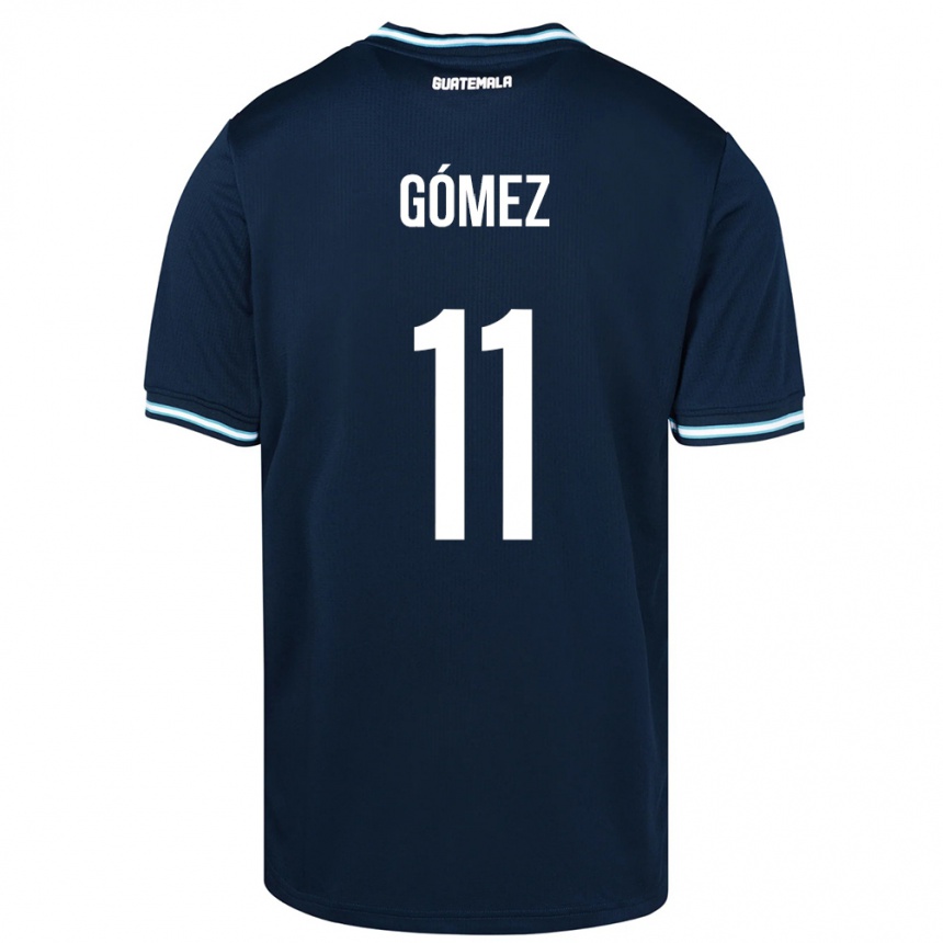 キッズフットボールグアテマラSavianna Gómez#11青アウェイシャツ24-26ジャージーユニフォーム