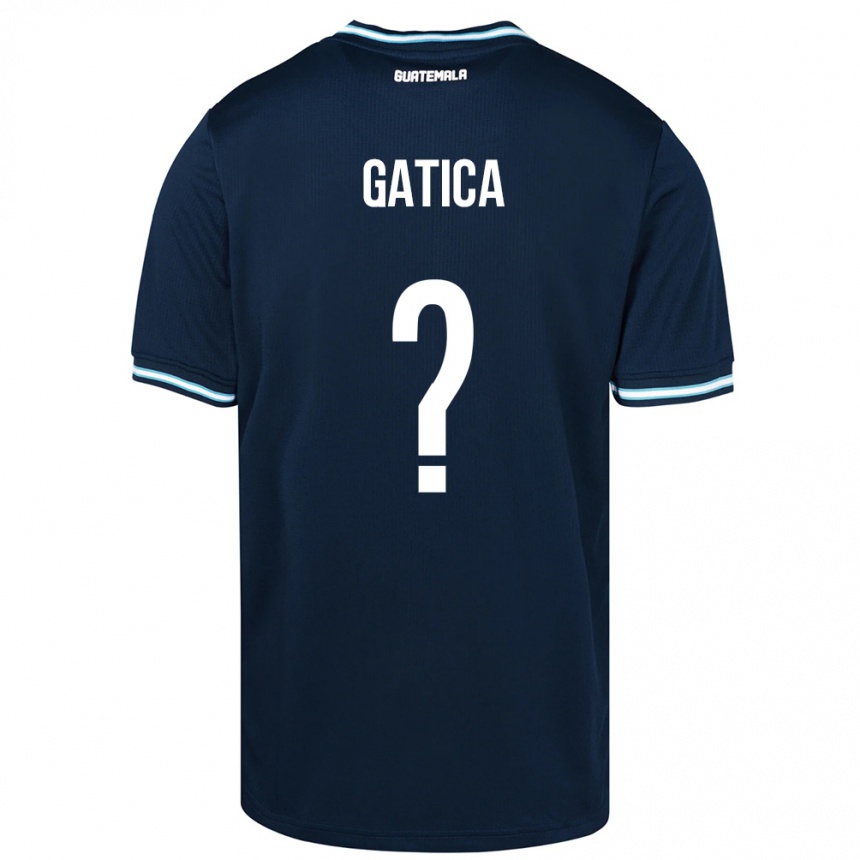 キッズフットボールグアテマラCeleste Gatica#0青アウェイシャツ24-26ジャージーユニフォーム