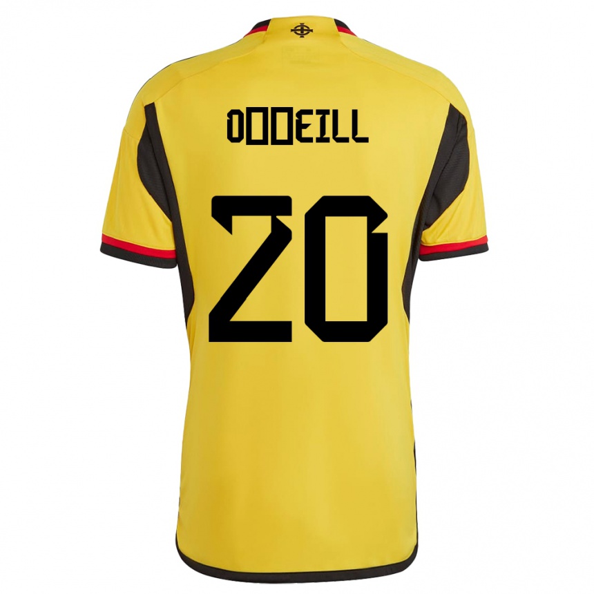 キッズフットボール北アイルランドCeadach O’neill#20白アウェイシャツ24-26ジャージーユニフォーム