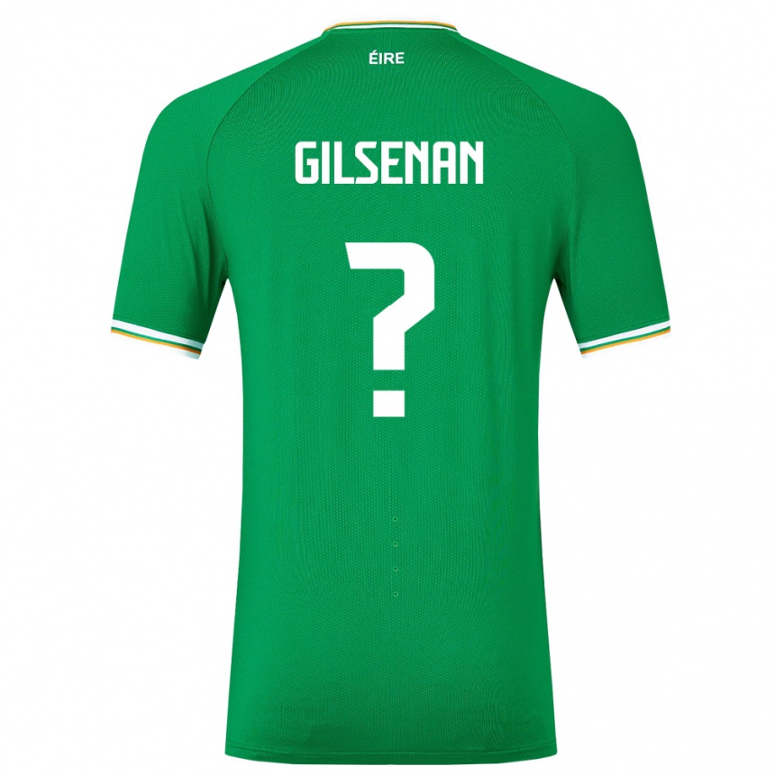 メンズフットボールアイルランド島ザック・ギルセナン#0緑ホームシャツ24-26ジャージーユニフォーム