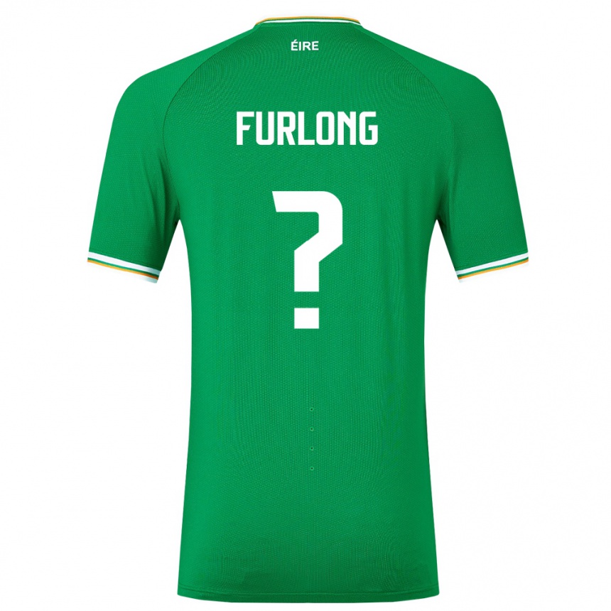 メンズフットボールアイルランド島ジェームズ・ファーロング#0緑ホームシャツ24-26ジャージーユニフォーム
