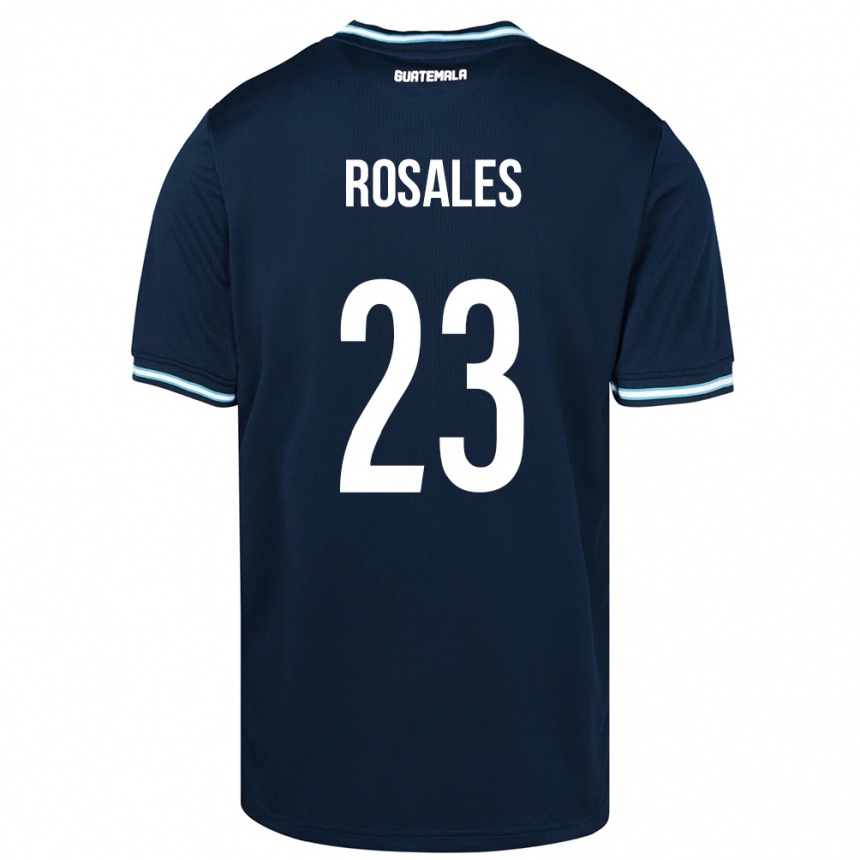 メンズフットボールグアテマラYareni Rosales#23青アウェイシャツ24-26ジャージーユニフォーム