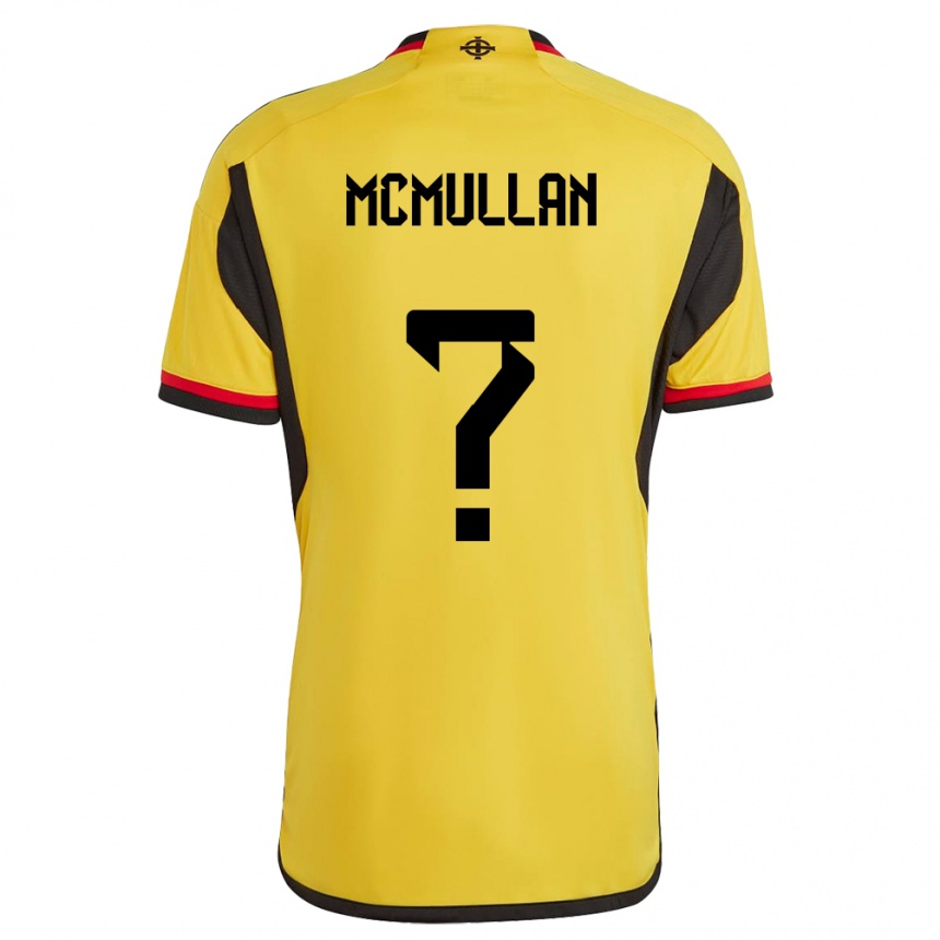 メンズフットボール北アイルランドステファン・マクマラン#0白アウェイシャツ24-26ジャージーユニフォーム