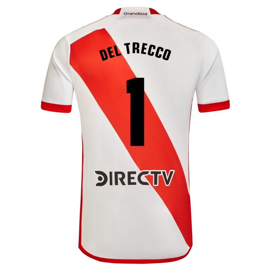 キッズフットボールマルティナ デル トレコ#1赤、白ホームシャツ2023/24ジャージーユニフォーム
