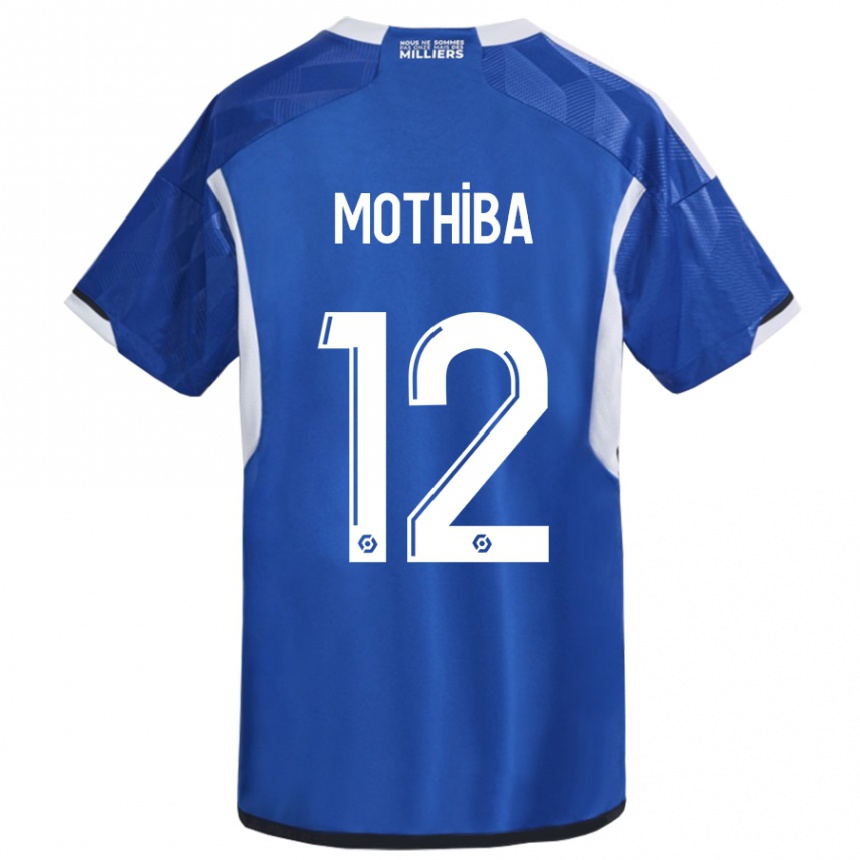 キッズフットボールレボ・モティバ#12青ホームシャツ2023/24ジャージーユニフォーム