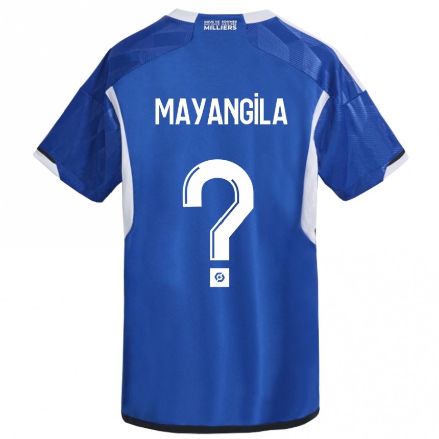 キッズフットボールライアン・ツツ・マヤンギラ#0青ホームシャツ2023/24ジャージーユニフォーム