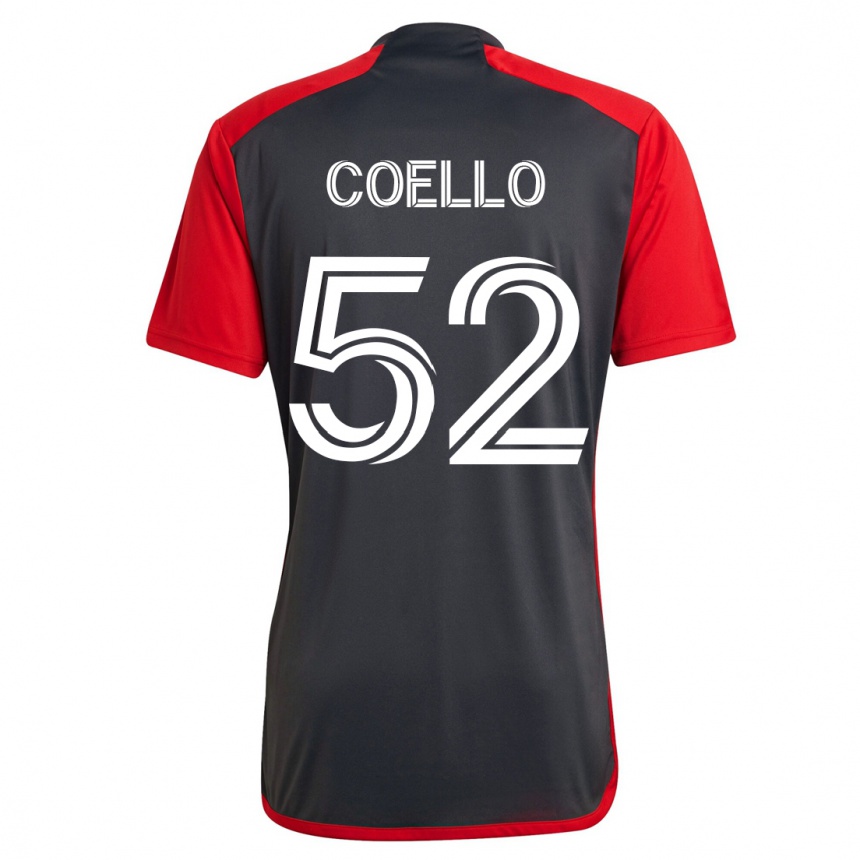 キッズフットボールアロンソ・コエロ#52グレーホームシャツ2023/24ジャージーユニフォーム
