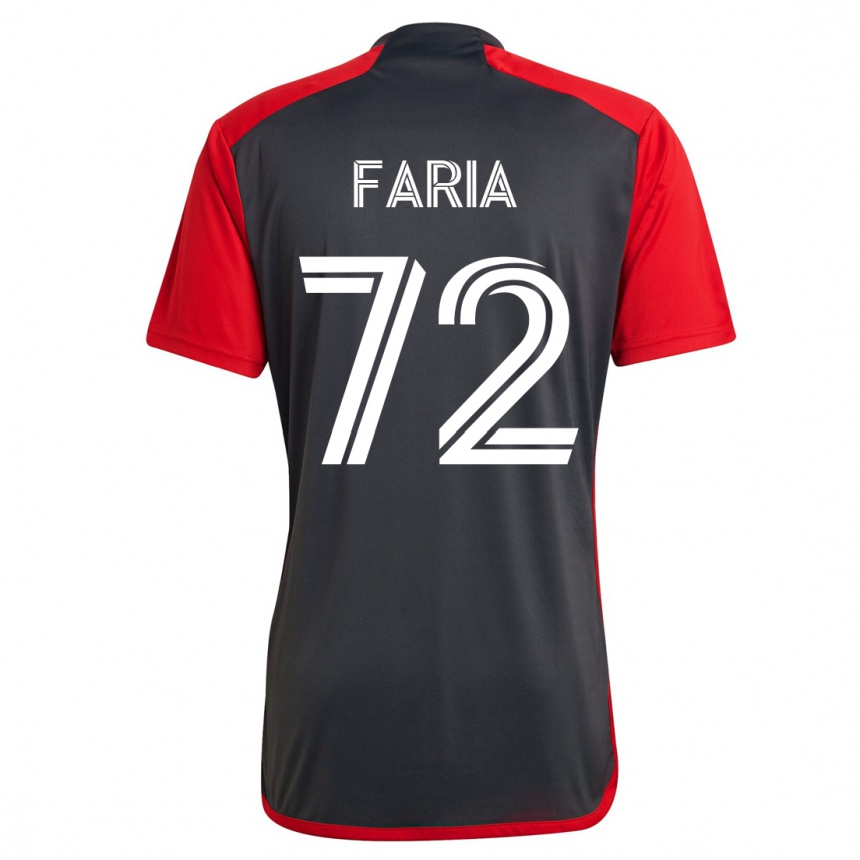 キッズフットボールジョーダン・ファリア #72グレーホームシャツ2023/24ジャージーユニフォーム