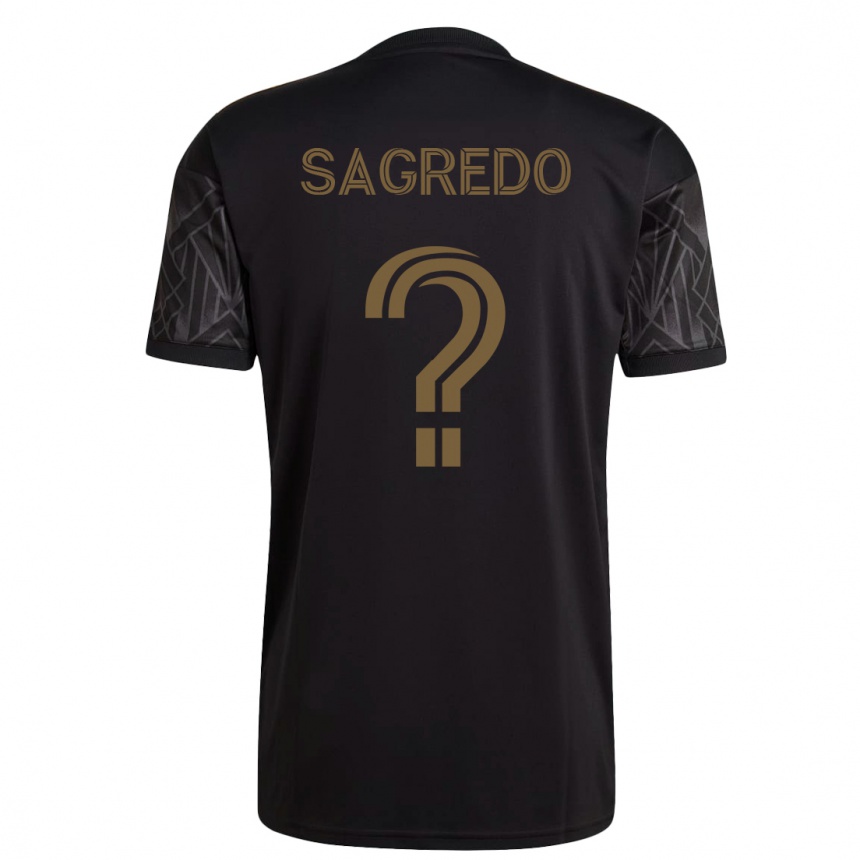 キッズフットボールジャンカルロ・サグレド#0黒ホームシャツ2023/24ジャージーユニフォーム