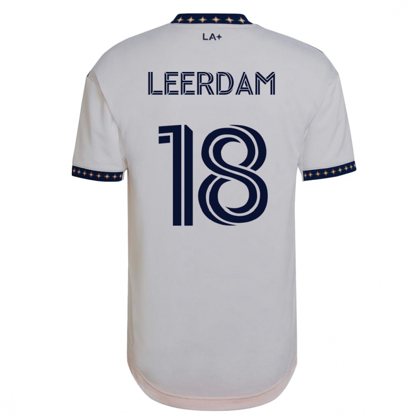 キッズフットボールケルヴィン・レールダム#18白ホームシャツ2023/24ジャージーユニフォーム