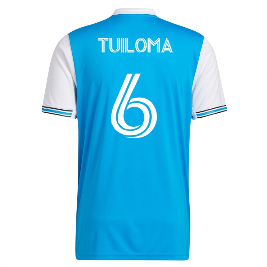 キッズフットボールビル・ティロマ#6青ホームシャツ2023/24ジャージーユニフォーム