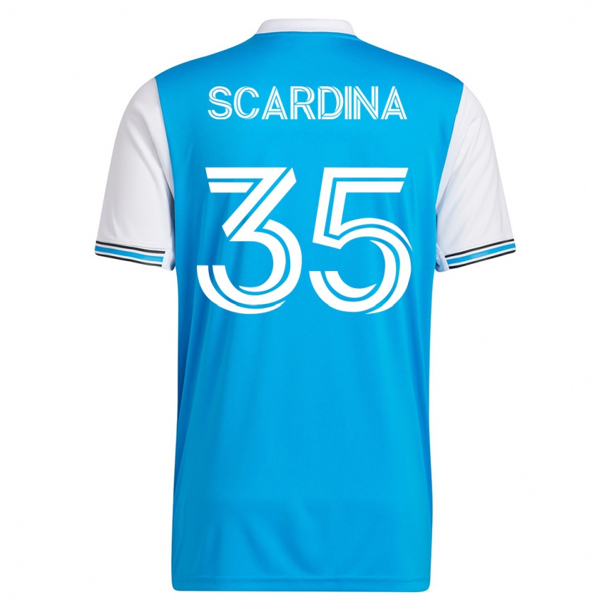 キッズフットボールニコラス・スカーディナ#35青ホームシャツ2023/24ジャージーユニフォーム