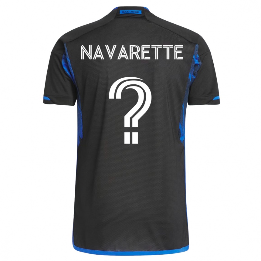 キッズフットボールサミュエル・ナヴァレット#0青黒ホームシャツ2023/24ジャージーユニフォーム