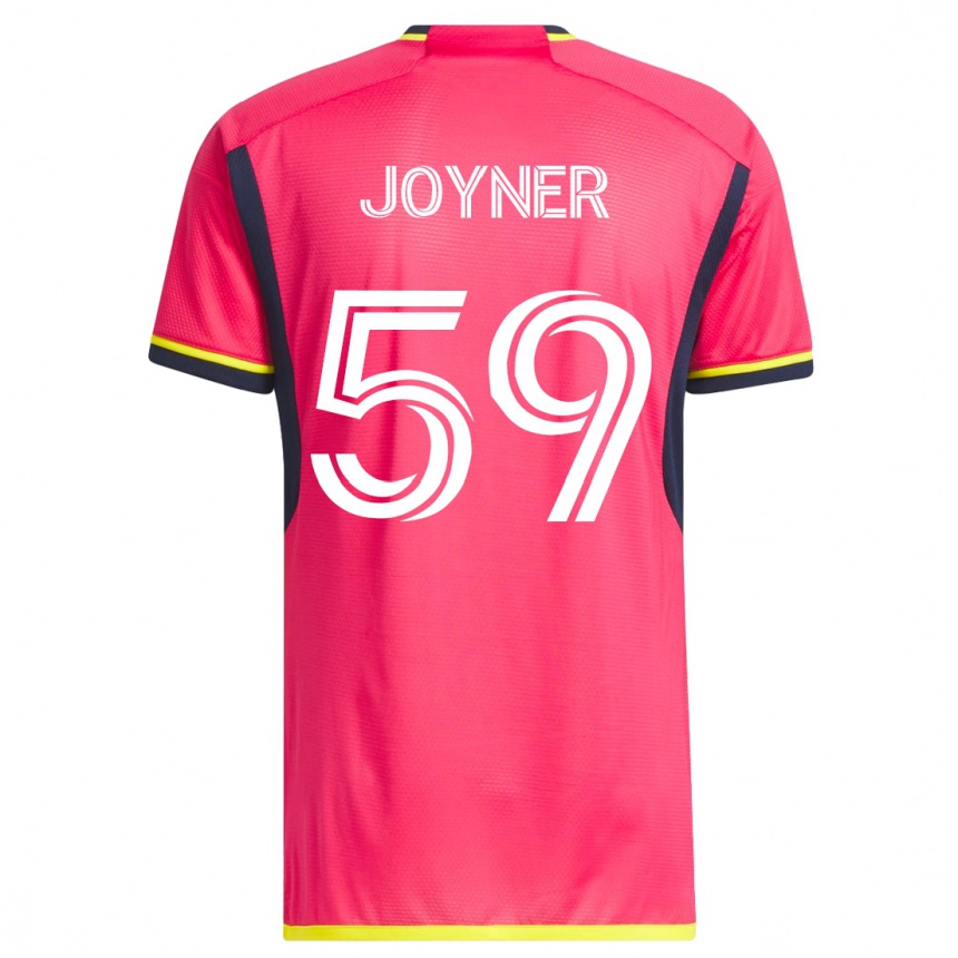 キッズフットボールミキ・ジョイナー#59ピンクホームシャツ2023/24ジャージーユニフォーム