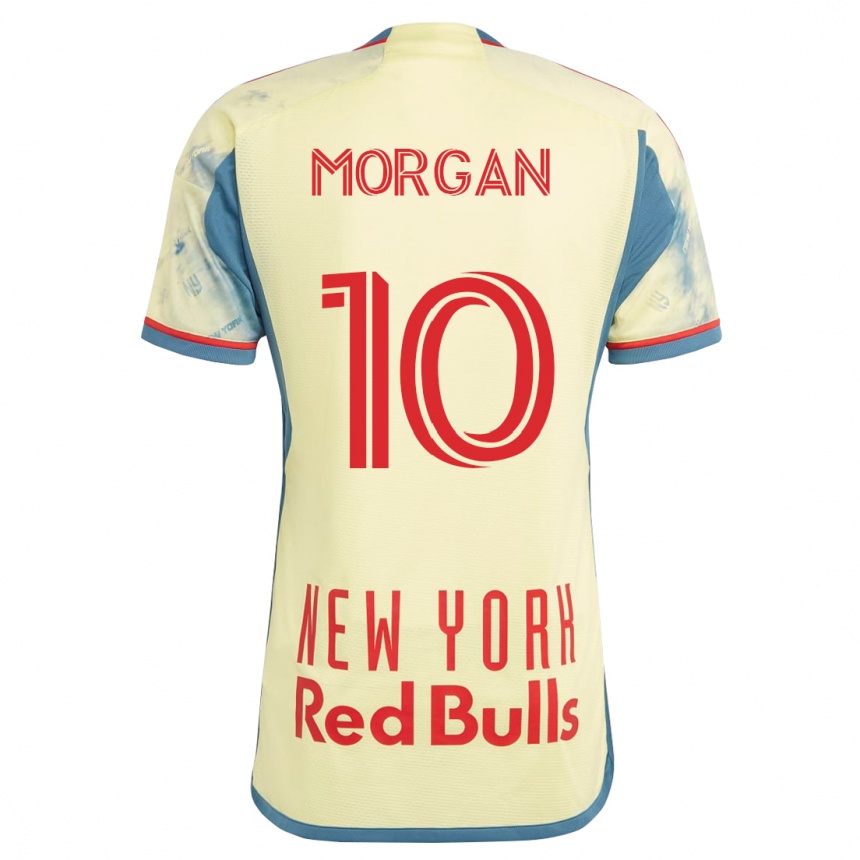 キッズフットボールルイス・モーガン#10イエローホームシャツ2023/24ジャージーユニフォーム