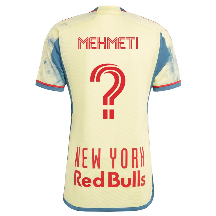 キッズフットボールアドリ・メフメティ#0イエローホームシャツ2023/24ジャージーユニフォーム