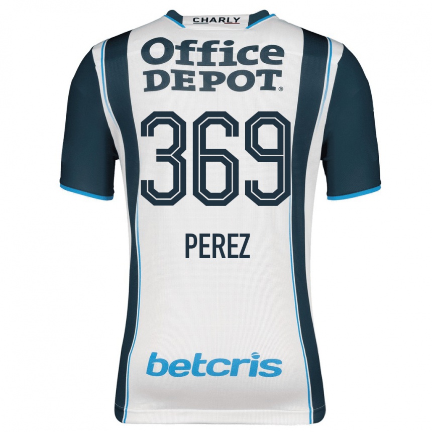 キッズフットボールサンティアゴ・ペレス#369ネイビーホームシャツ2023/24ジャージーユニフォーム