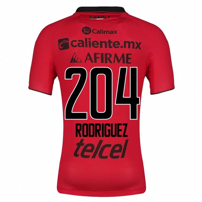 キッズフットボールヘスス・ロドリゲス#204赤ホームシャツ2023/24ジャージーユニフォーム