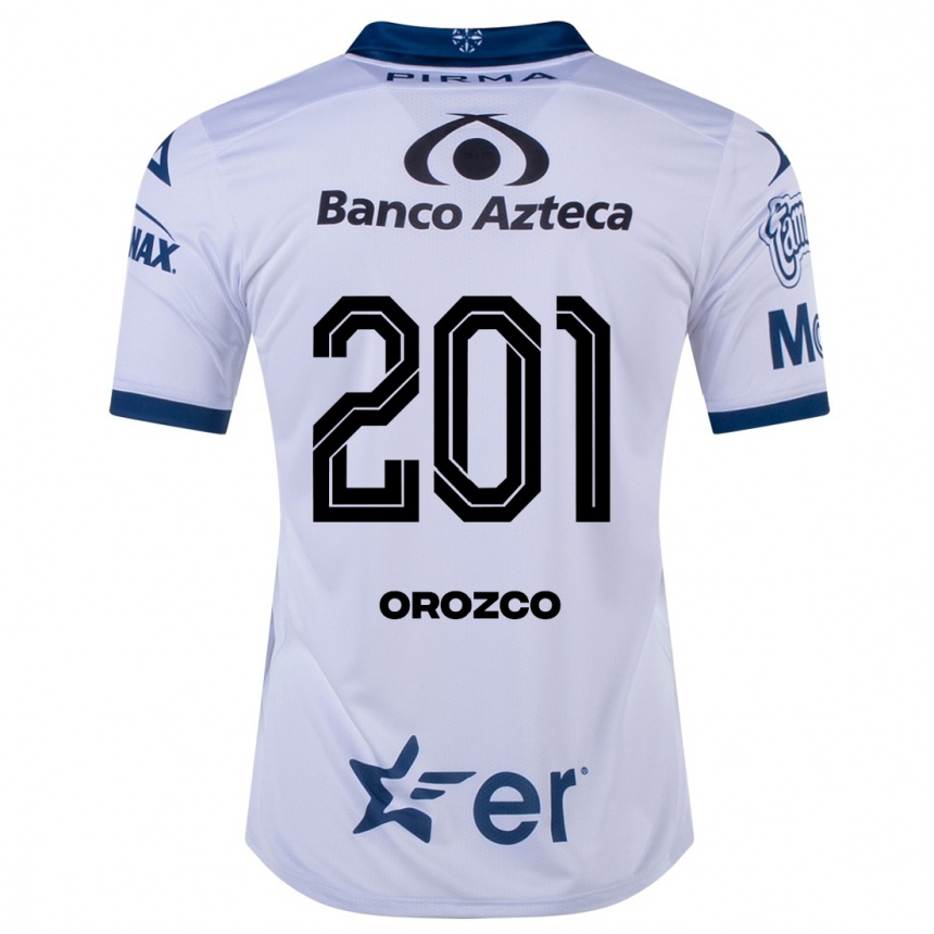 キッズフットボールファブリツィオ・オロスコ#201白ホームシャツ2023/24ジャージーユニフォーム