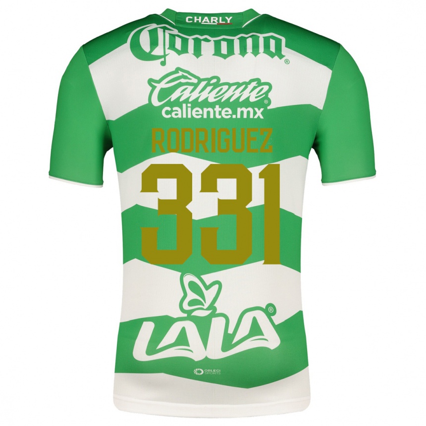 キッズフットボールフアン・ロドリゲス#331緑ホームシャツ2023/24ジャージーユニフォーム