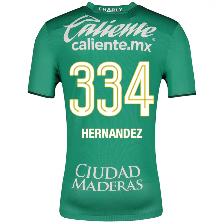 キッズフットボールアラン・ヘルナンデス#334緑ホームシャツ2023/24ジャージーユニフォーム