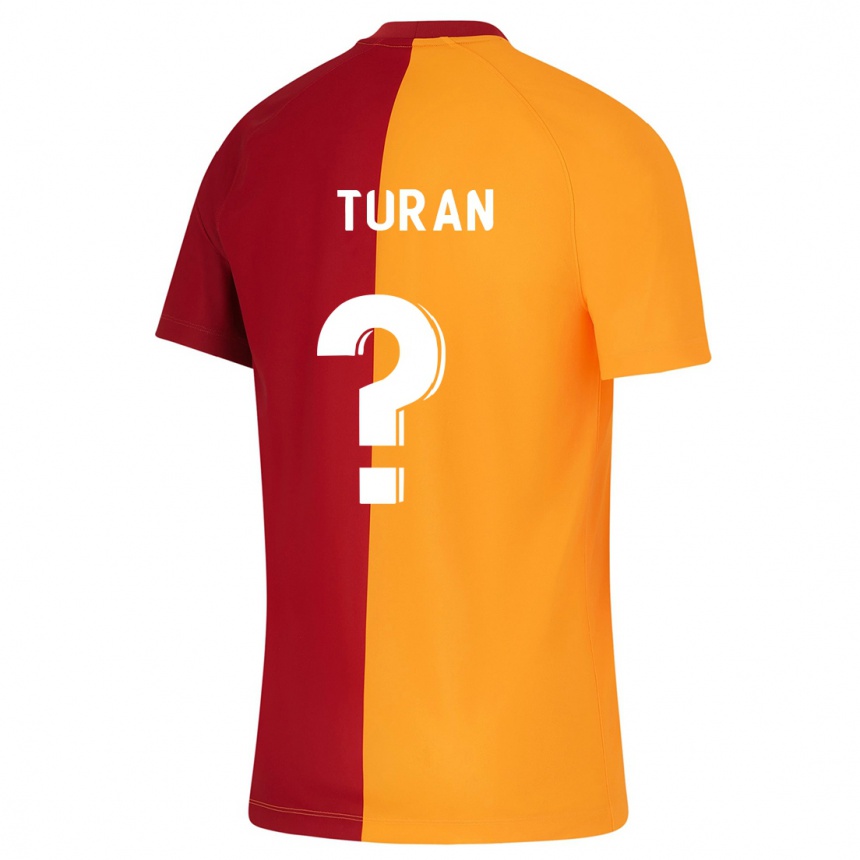 キッズフットボールハサン・トゥラン#0オレンジホームシャツ2023/24ジャージーユニフォーム