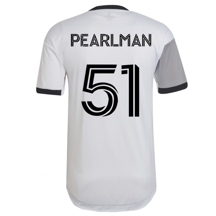 キッズフットボールアダム・パールマン#51白アウェイシャツ2023/24ジャージーユニフォーム