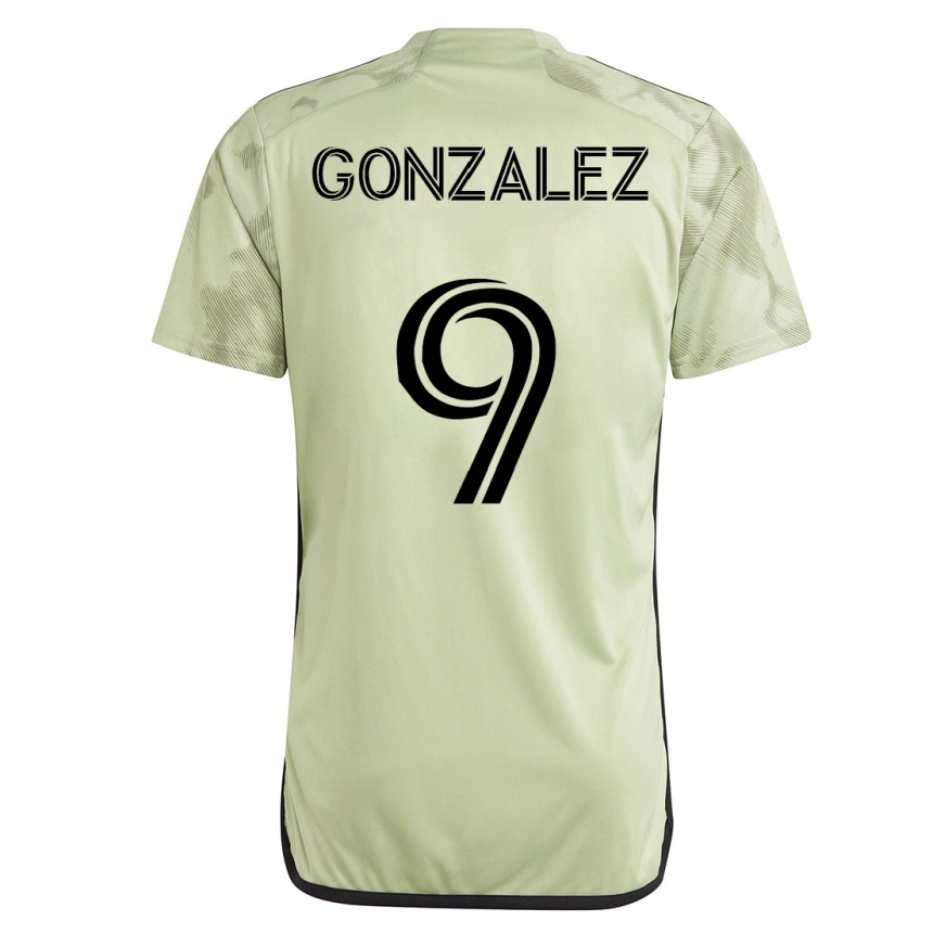 キッズフットボールマリオ・ゴンサレス#9緑アウェイシャツ2023/24ジャージーユニフォーム