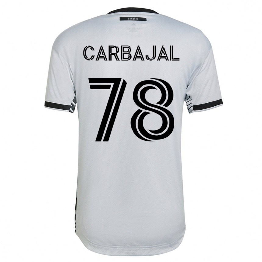 キッズフットボールセバスティアン・カルバハル#78白アウェイシャツ2023/24ジャージーユニフォーム