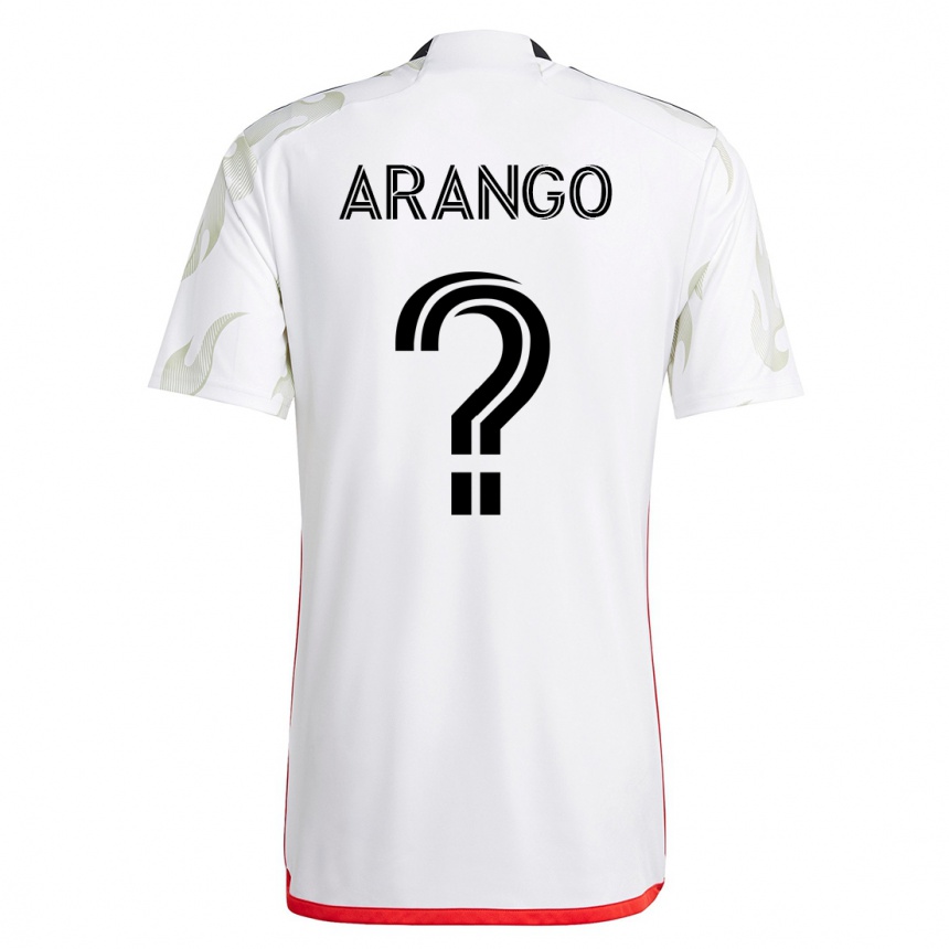 キッズフットボールニコラス・アランゴ#0白アウェイシャツ2023/24ジャージーユニフォーム