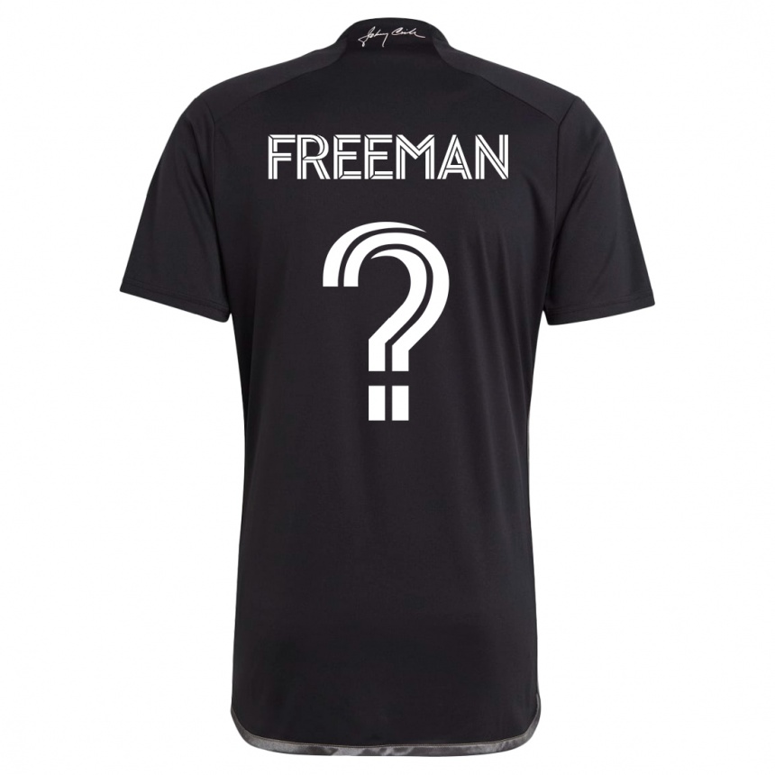 キッズフットボールタイラー・フリーマン#0黒アウェイシャツ2023/24ジャージーユニフォーム