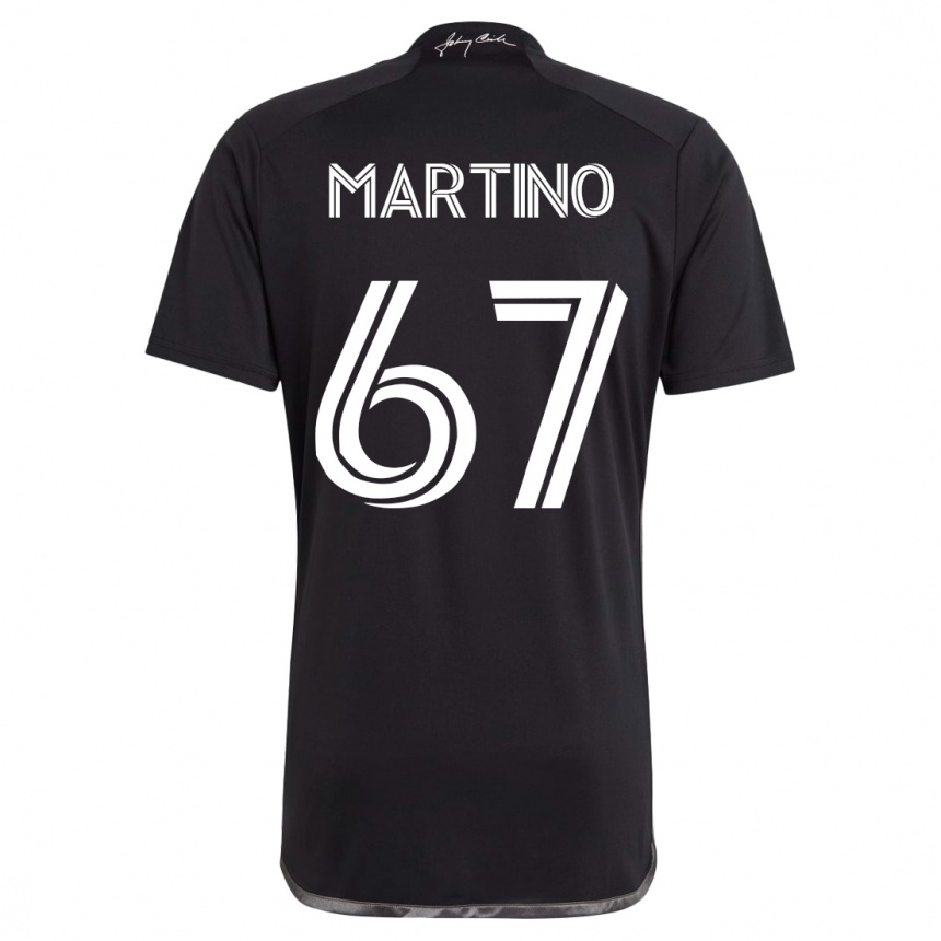 キッズフットボールベン・マルティーノ#67黒アウェイシャツ2023/24ジャージーユニフォーム