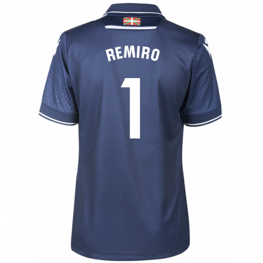 キッズフットボールアレックス・レミロ#1ネイビーアウェイシャツ2023/24ジャージーユニフォーム