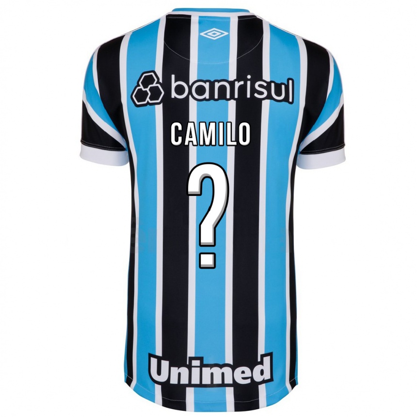 メンズフットボールルーカス・カミーロ・アゼヴェード・ダ・シルバ#0青ホームシャツ2023/24ジャージーユニフォーム