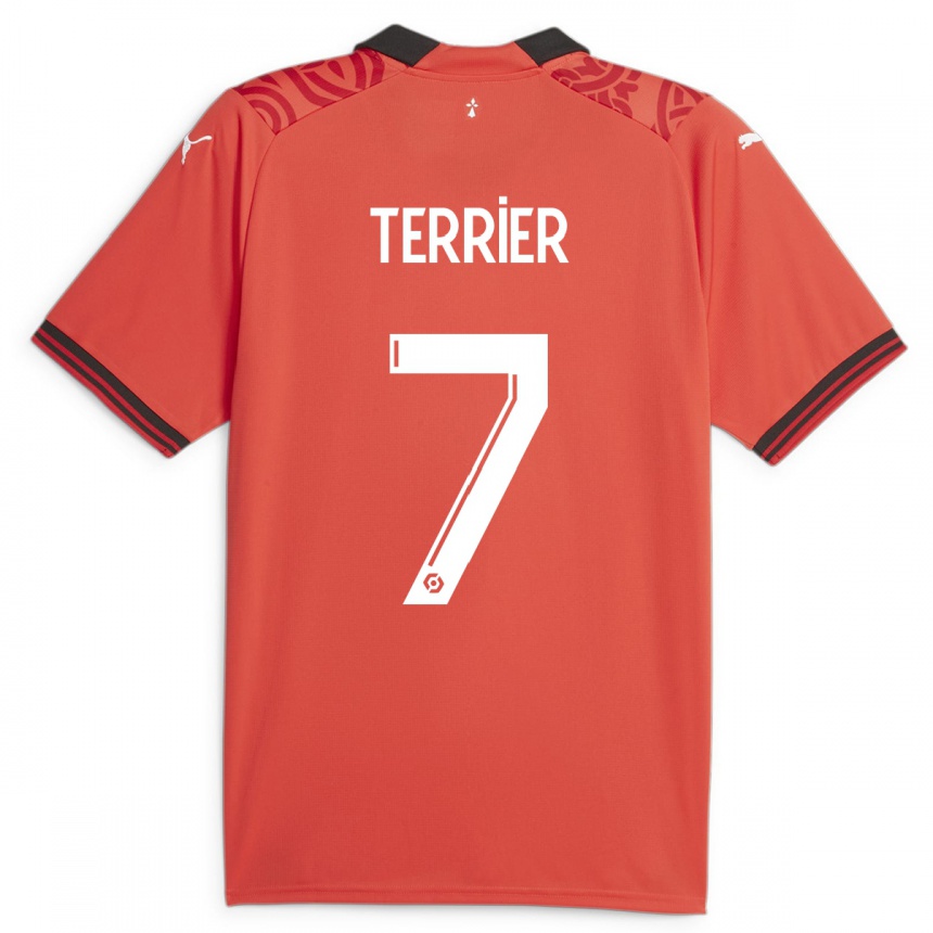 メンズフットボールマルタン・テリエ#7赤ホームシャツ2023/24ジャージーユニフォーム