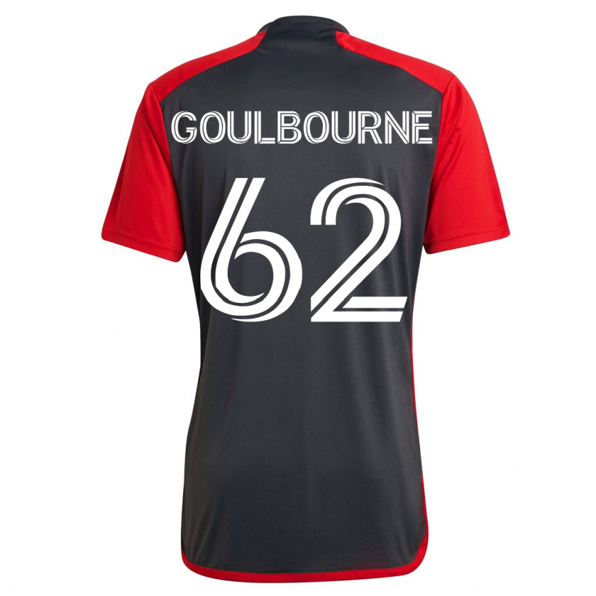メンズフットボールローハン・ゴールボーン#62グレーホームシャツ2023/24ジャージーユニフォーム