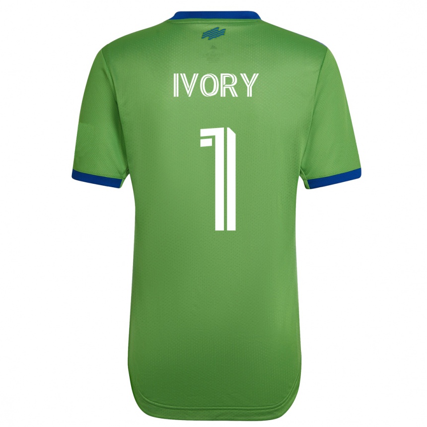 メンズフットボールローレル・アイヴォリー#1緑ホームシャツ2023/24ジャージーユニフォーム