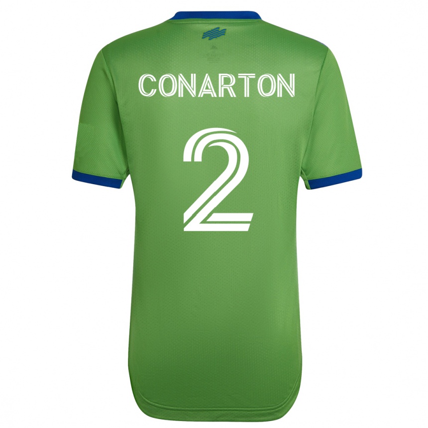 メンズフットボールアリッサ・コナートン#2緑ホームシャツ2023/24ジャージーユニフォーム