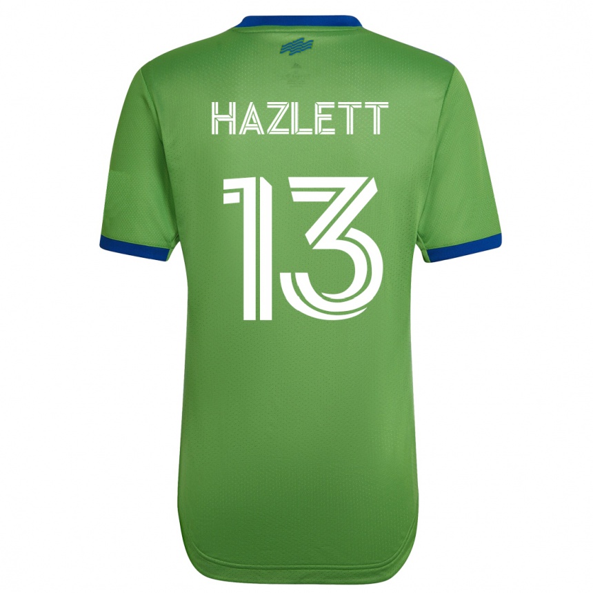 メンズフットボールキンバリー・ハズレット#13緑ホームシャツ2023/24ジャージーユニフォーム