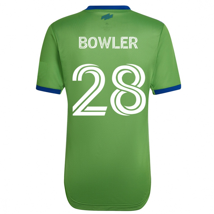 メンズフットボールレイチェル・ボウラー#28緑ホームシャツ2023/24ジャージーユニフォーム