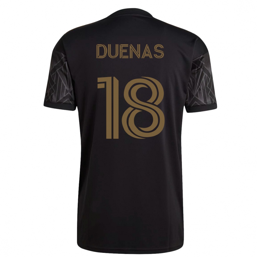 メンズフットボールエリック・ドゥエニャス#18黒ホームシャツ2023/24ジャージーユニフォーム